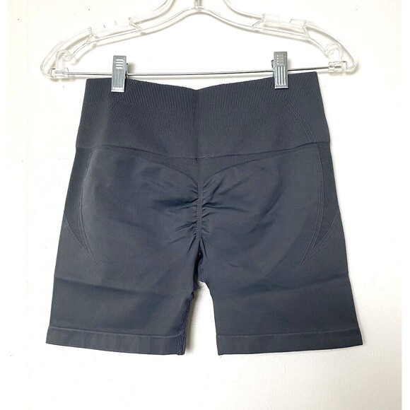 Wavar Women's Scrunch Butt Shorts Active Sport Cycling Gray Size L Athletic - Picture 8 of 10
